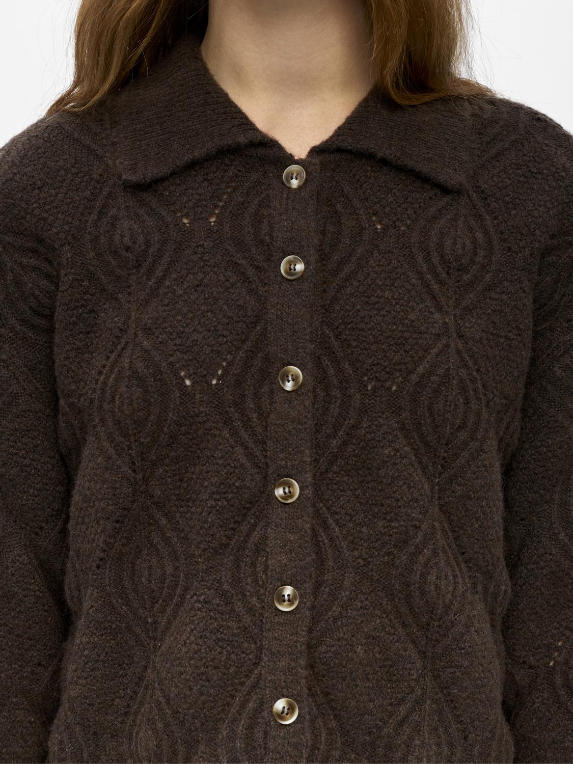 OBJKAISA Pullover - Seal Brown - VERO MODA & VILA Bergvik